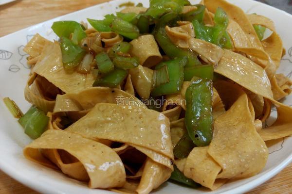 青椒豆皮的做法图解3