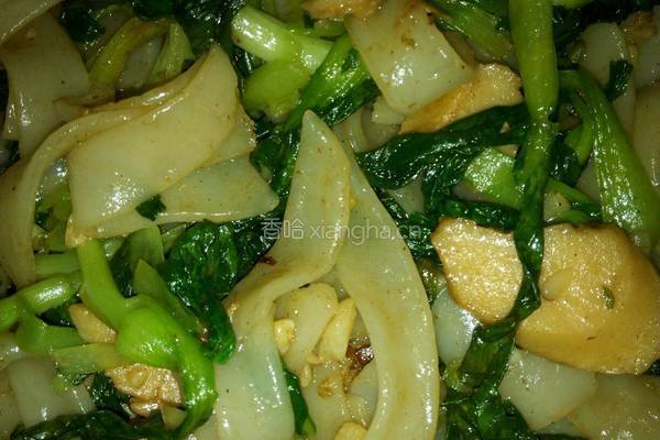 青菜炒河粉的做法图解7