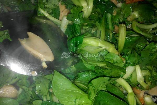 青菜炒河粉的做法图解5