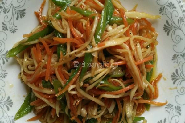 杭椒炒茭白丝的做法图解4