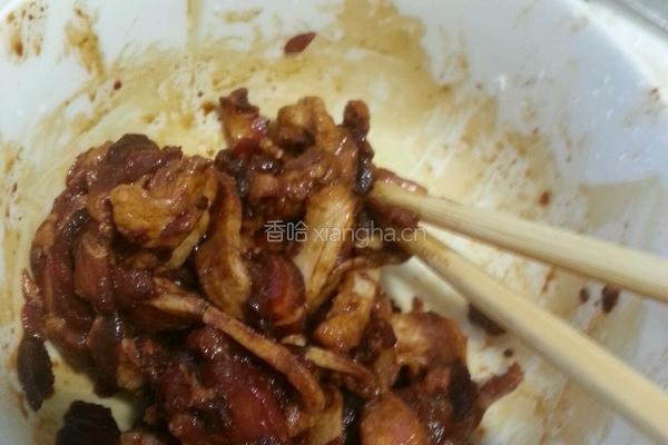 蒜台炒肉的做法图解2