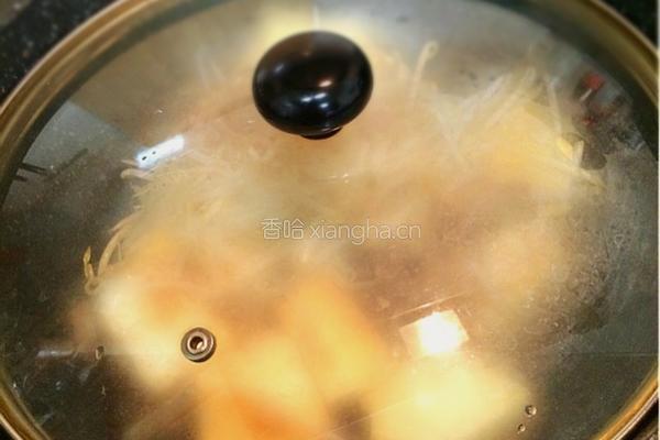 韭菜豆腐的做法图解5