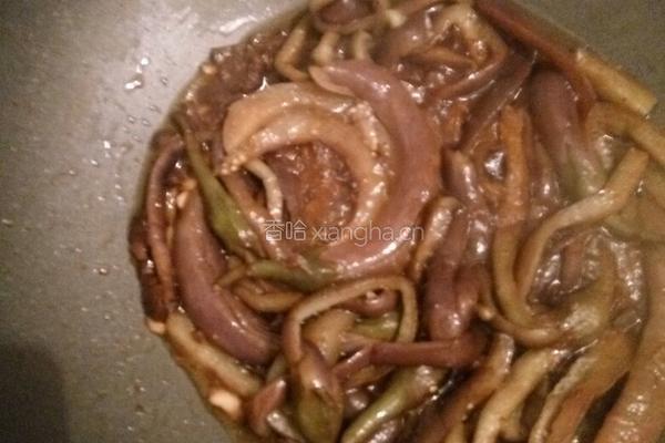 香菇酱烧小茄子的做法图解5