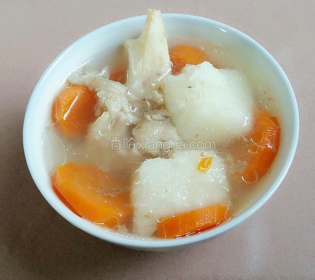 胡萝卜淮山筒骨汤