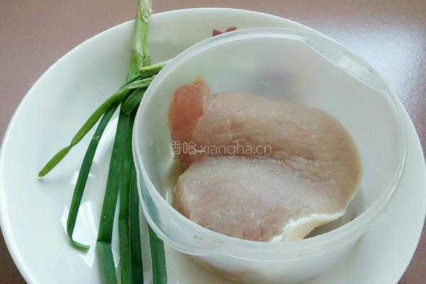 香葱肉片的做法图解1