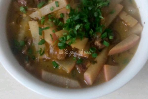 牛腩炖萝卜粉丝