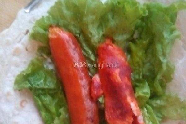 鸡柳烤肠饼的做法图解8