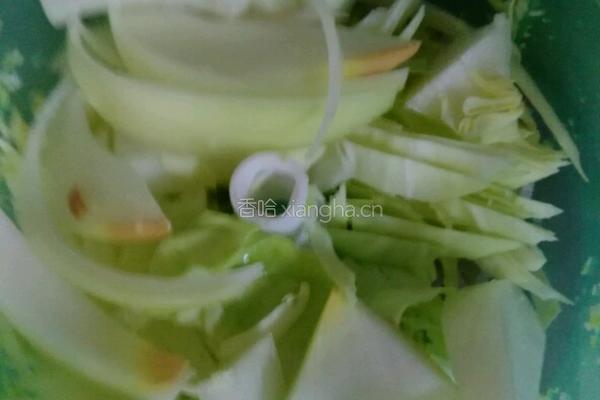 猪肉圆白菜馅饼的做法图解2