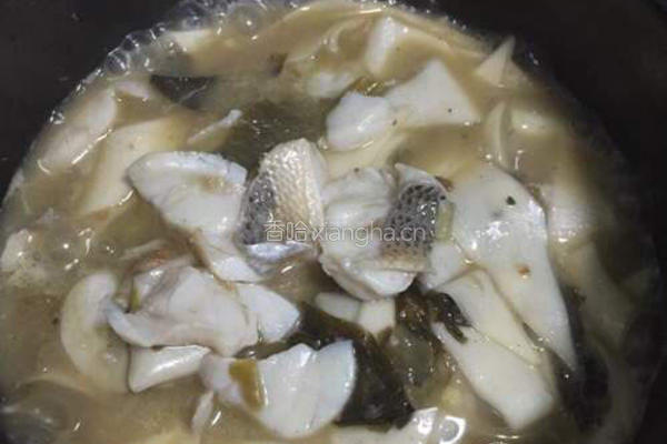 酸菜鱼面片的做法图解8