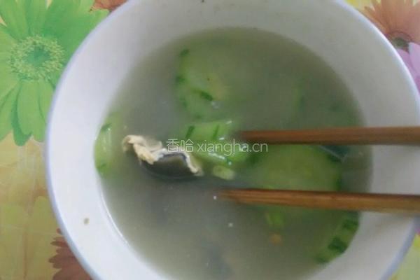 皮蛋黄瓜汤的做法图解5