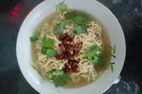 汤泡干豆腐的做法图解4