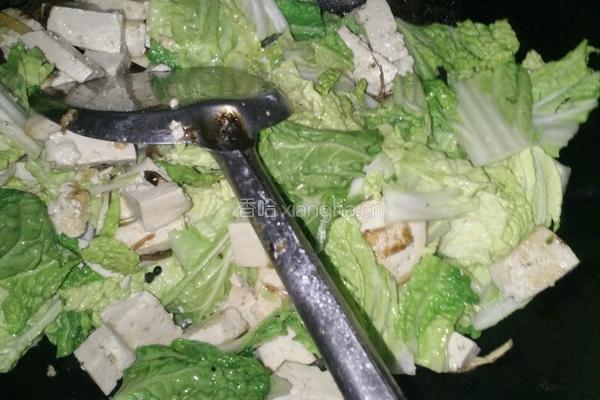 白菜炖粉条豆腐的做法图解4