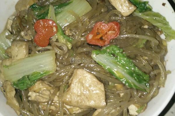 白菜炖粉条豆腐的做法图解6