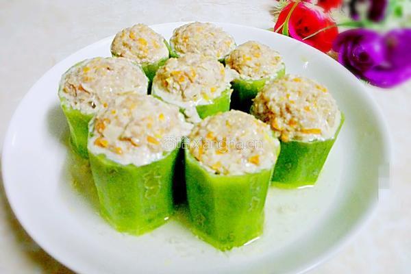 酿丝瓜的做法图解10