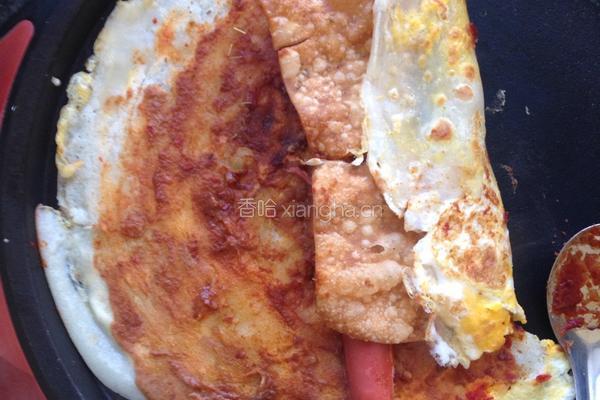 煎饼果子的做法图解4