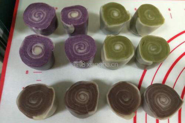 四色蛋黄酥的做法图解20