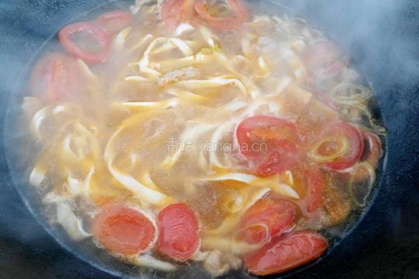 蔬菜肉丝面的做法图解6