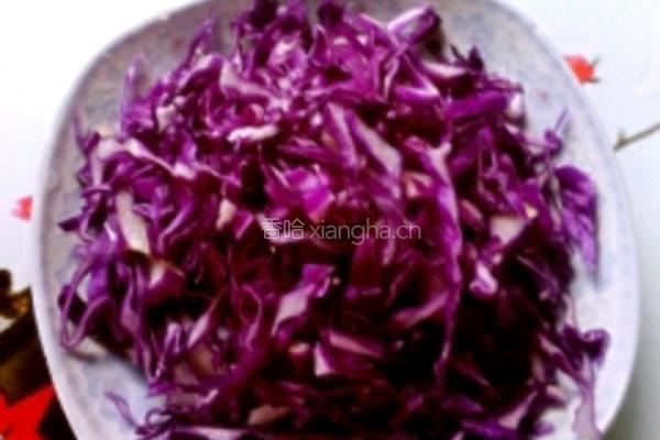 海带拌紫甘蓝的做法图解4