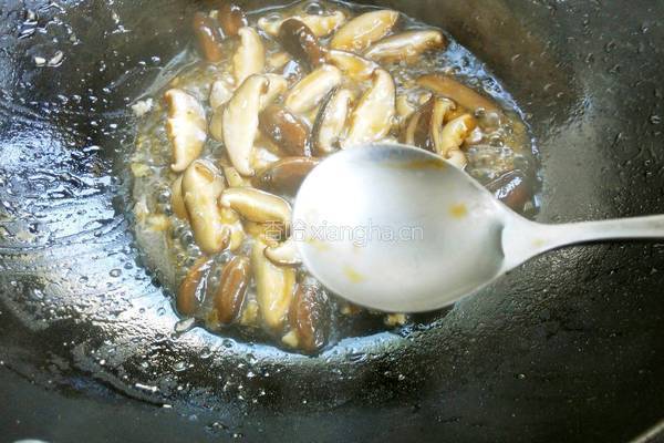 香菇扒油菜的做法图解9