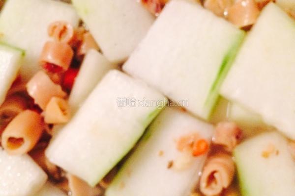 冬瓜乌贼菠菜烩的做法图解5