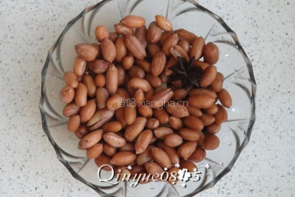凉拌芹菜花生米的做法图解3