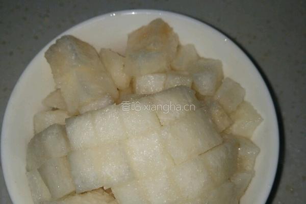 红枣雪梨粥的做法图解3