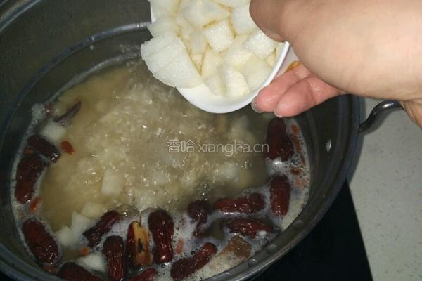 红枣雪梨粥的做法图解5