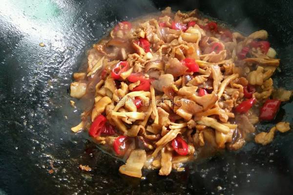 蚝油香菇炒肉的做法图解5