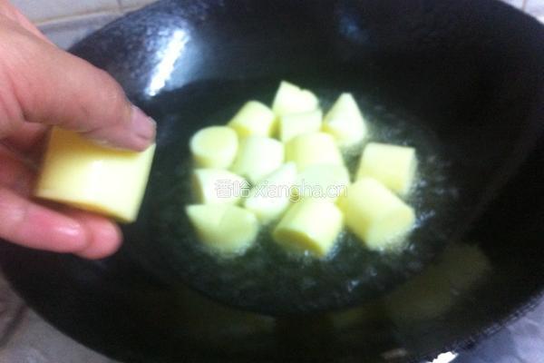 香菇肉片闷日本豆腐的做法图解5