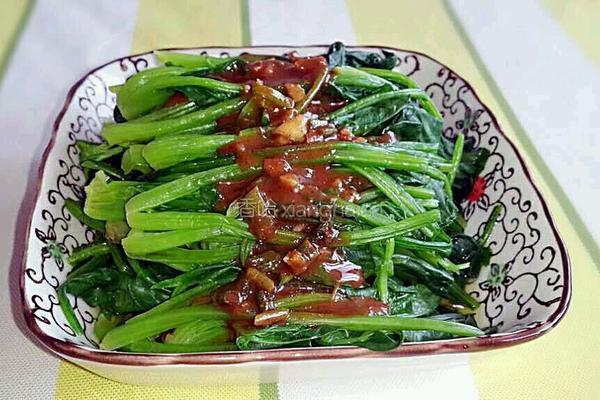 芝麻酱拌菠菜的做法图解5