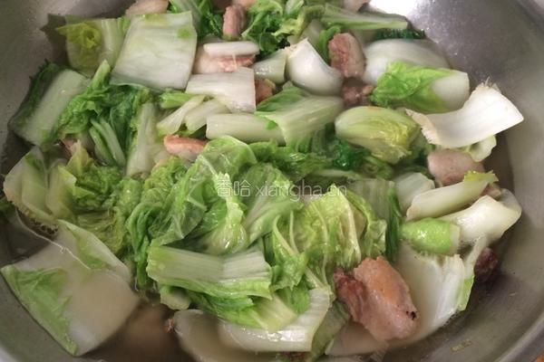 五花肉白菜炖干豆腐的做法图解9