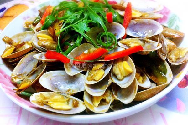 葱油爆花甲的做法图解9