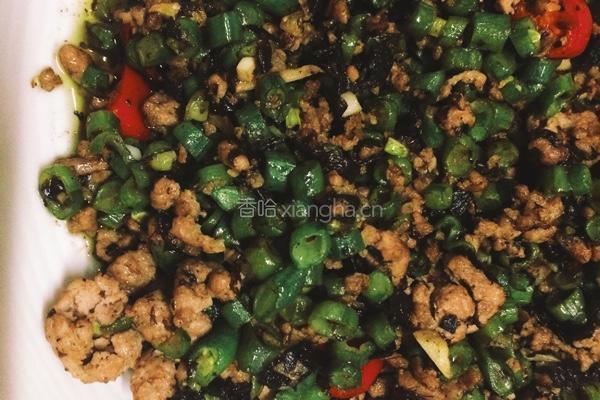 豆角肉末橄榄菜