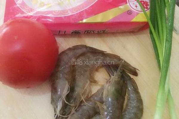 鲜虾番茄面线的做法图解1