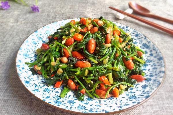 花生米拌菠菜的做法图解12