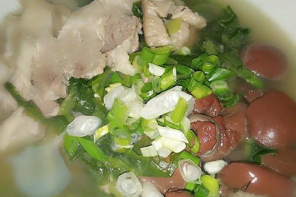 小白菜血肠汆白肉的做法图解6