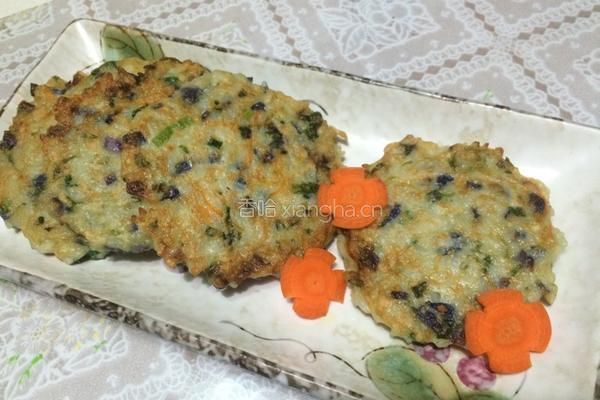 米饭蔬菜饼的做法图解10