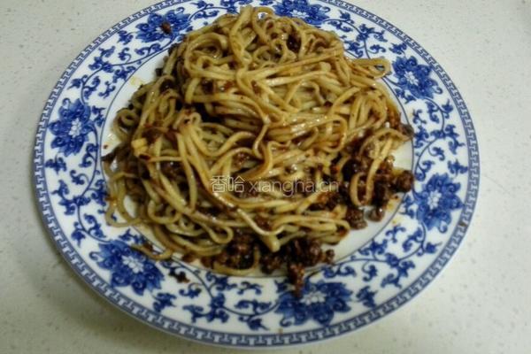 芽菜肉臊拌面(凉面)