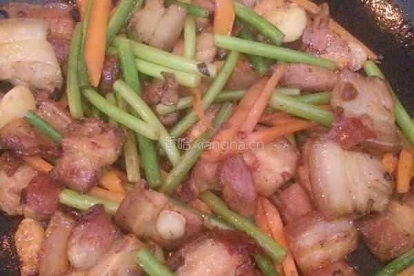 蒜苔回锅肉的做法图解7
