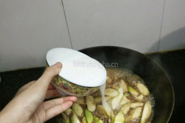 茭白炒肉丝的做法图解6