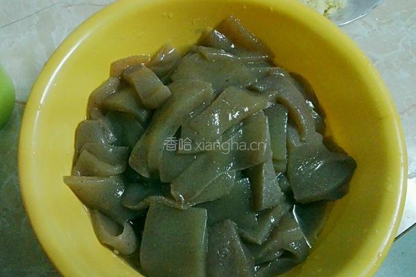 双椒炒磨芋的做法图解4