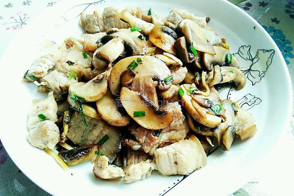 蘑菇炒肉的做法图解16
