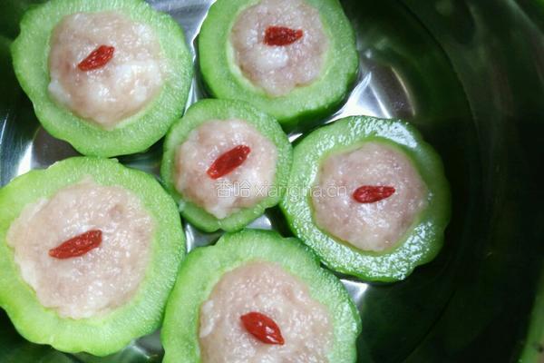 苦瓜酿肉的做法图解7