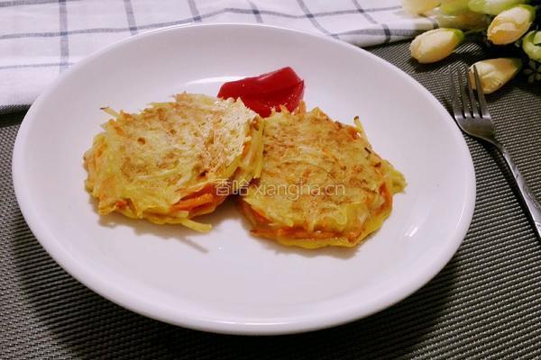 香煎胡萝卜土豆饼的做法图解5