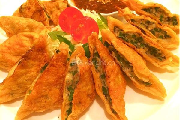 油豆腐皮煎饺