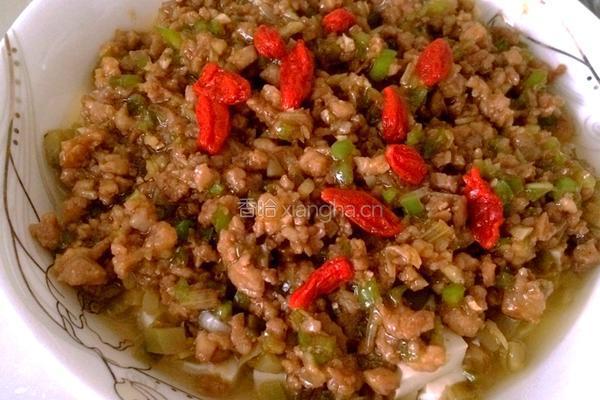 肉末蒸豆腐的做法图解9