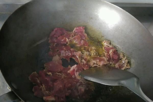 葱姜炒肉的做法图解4