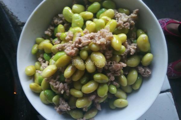 菜黄豆炒肉末的做法图解8
