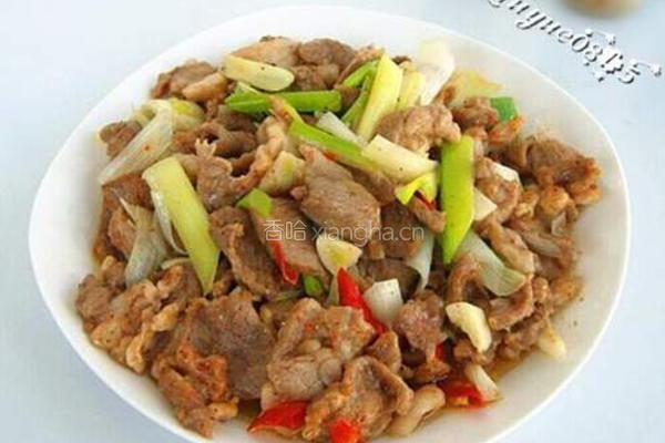 葱爆羊肉的做法图解8