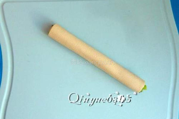 菠菜豆皮卷的做法图解6